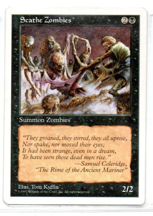 Magic The Gathering 1997 - Scathe Zombies - Common - 5th Edition