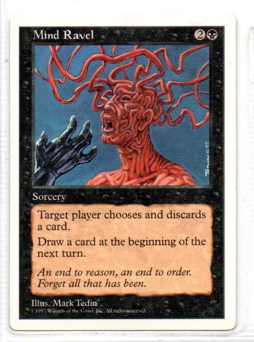 Magic The Gathering 1997 - Mind Ravel - Common - 5th Edition
