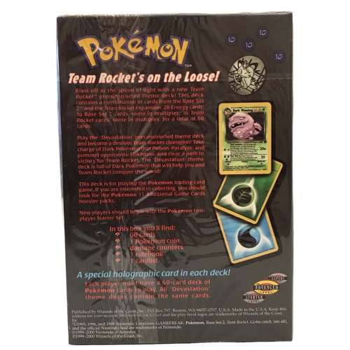 Pokemon - TCG Team Rocket Devastation Theme Deck SET (FACTORY SEALED)