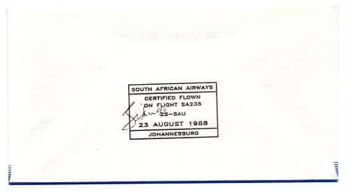 1988 RSA SAA JHB-London 25 years Commemorative Cover 46