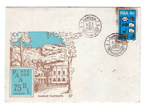 1975 RSA Paarl 75 NFU/NPE Commemorative Cover