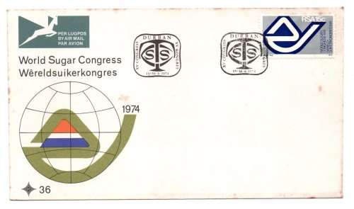 1974 RSA World Sugar Congress FDC 36