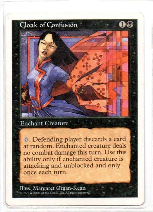 Magic The Gathering 1997 - Cloak of Confusion - Common - 5th Edition