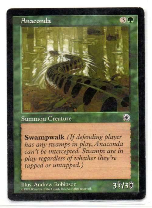 Magic The Gathering 1997 - Anaconda - Common - Portal