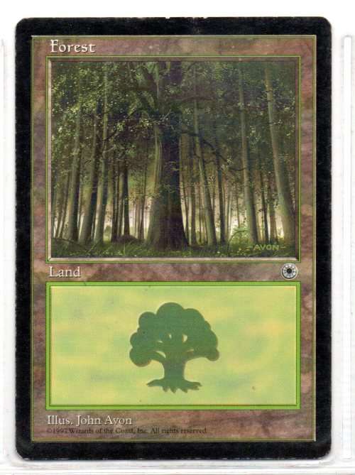 Magic The Gathering 1997 - Forest Land - Common - Portal