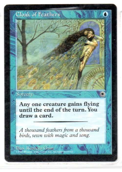 Magic The Gathering 1997 - Cloak of Feathers - Common - Portal