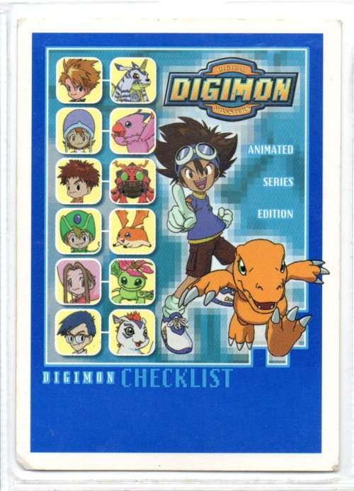 1999 Bandai Upper Deck Digimon Series 1 - Checklist