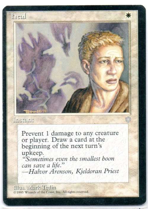 Magic The Gathering 1995 - Heal - Common - Ice Age
