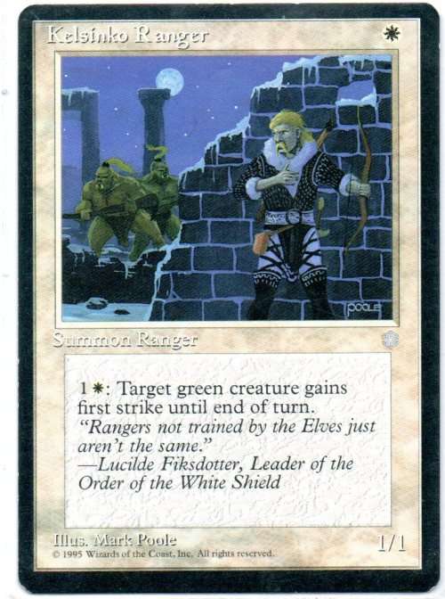 Magic The Gathering 1995 - Kelsinko Ranger - Common - Ice Age