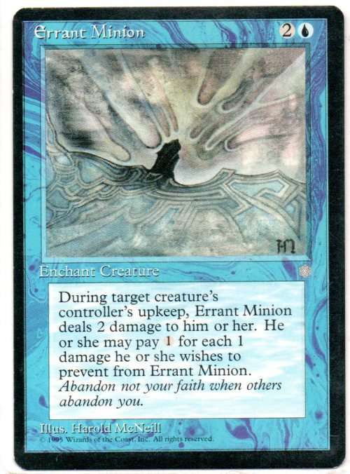 Magic The Gathering 1995 - Errant Minion - Common - Ice Age