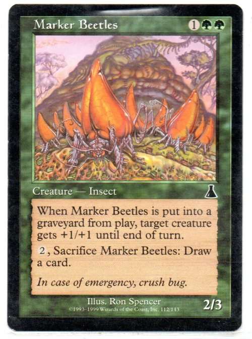 Magic The Gathering 1995-1999 - Marker Beetles 112/143 - Common - Urza`s Destiny