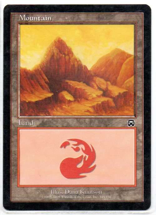 Magic The Gathering 1993 - 99 - Mountain 345/350 - Land - Mercadian Masques
