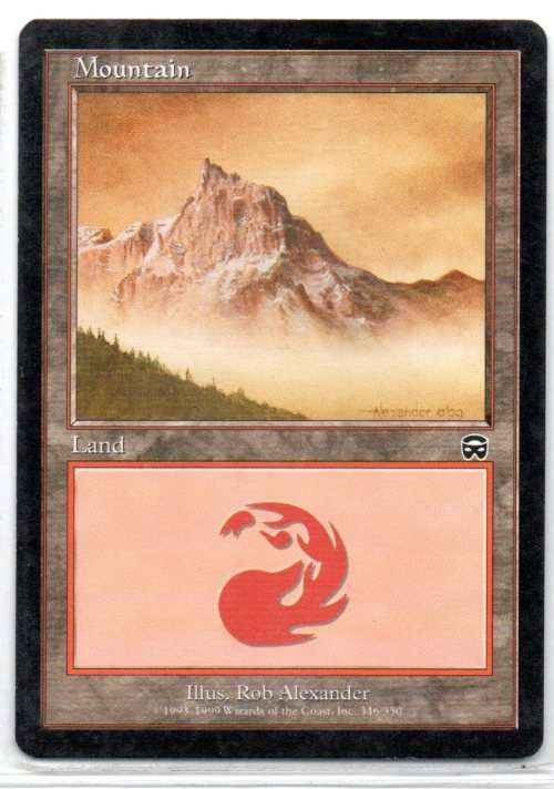 Magic The Gathering 1993 - 99 - Mountain 346/350 - Land - Mercadian Masques