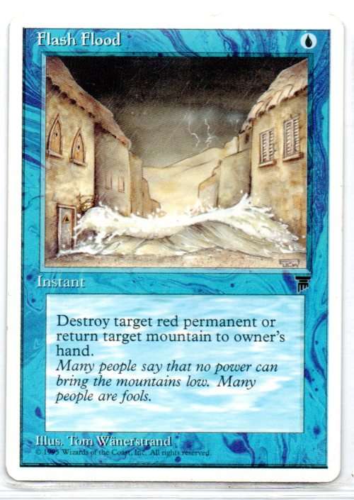 Magic The Gathering 1995 - Flash Flood - Common - Legends