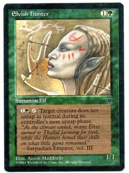 Magic The Gathering 1994 - Elvish Hunter - Common - Fallen Empires