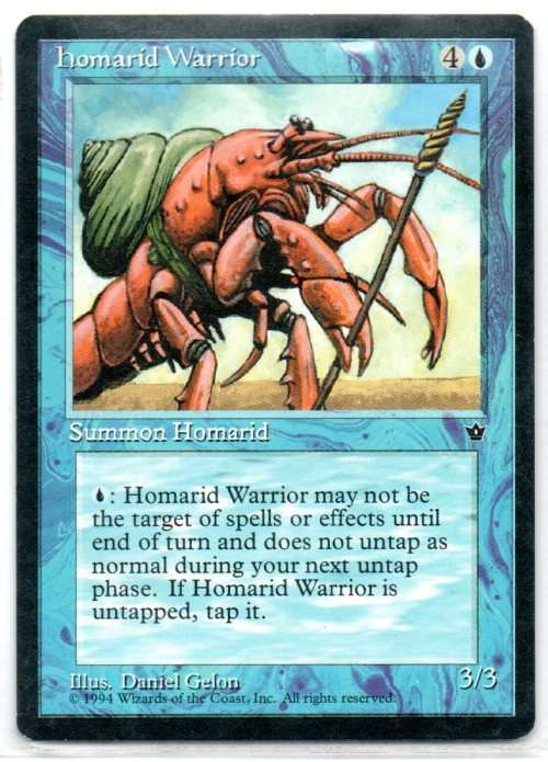 Magic The Gathering 1994 - Homarid Warrior - Common - Fallen Empires