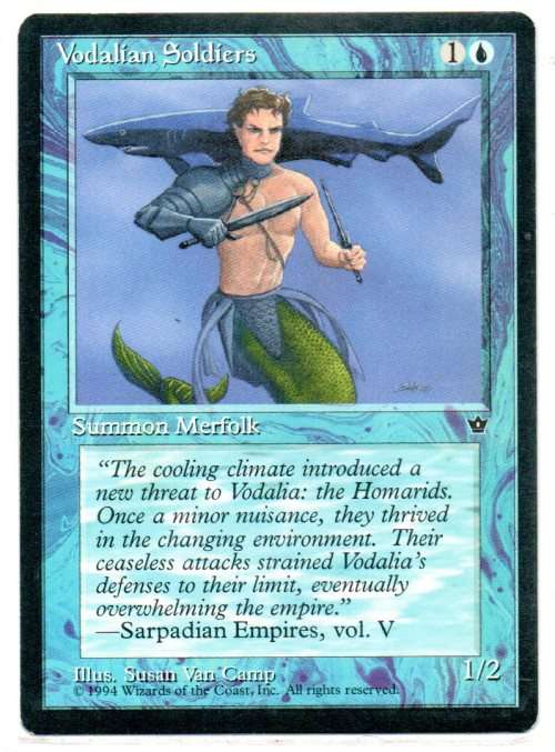 Magic The Gathering 1994 - Vodalian Soldiers - Common - Fallen Empires