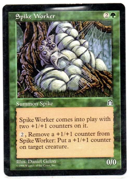 Magic The Gathering 1998 - Spike Worker - Common - Stronghold