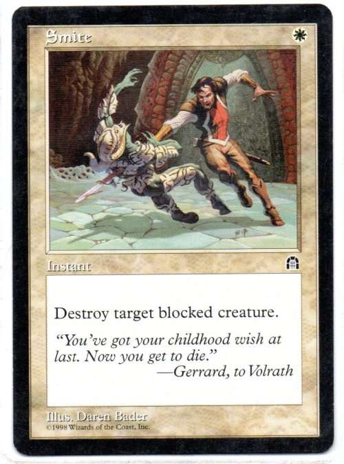 Magic The Gathering 1998 - Smite - Common - Stronghold
