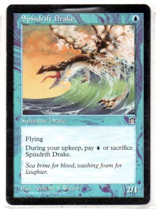 Magic The Gathering 1998 - Spindrift Drake - Common - Stronghold