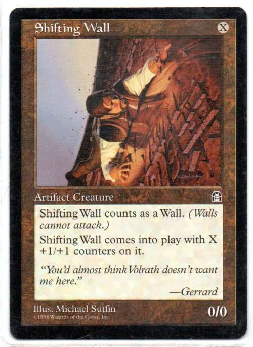 Magic The Gathering 1998 - Shifting Wall - Uncommon - Sronghold