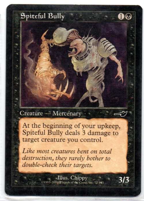 Magic The Gathering 1993 - 2000 - Spiteful Bully 72/143 - Common - Nemesis