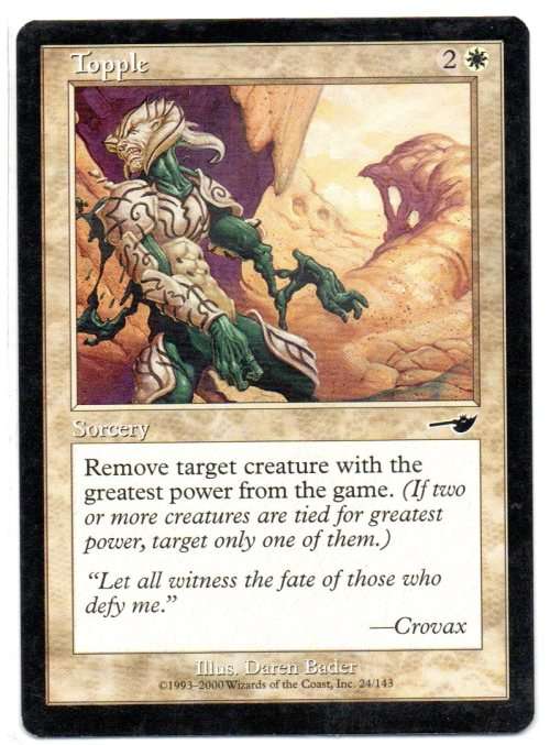 Magic The Gathering 1993 - 2000 - Topple 24/143 - Common - Nemesis