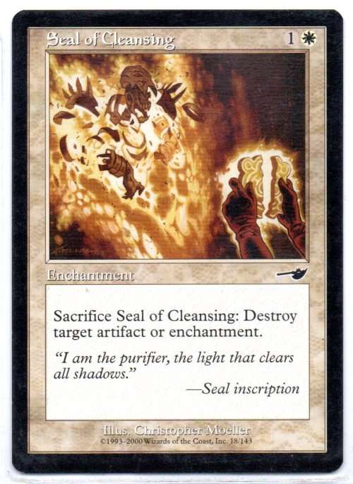 Magic The Gathering 1993 - 2000 - Seal of Cleansing 18/143 - Common - Nemesis