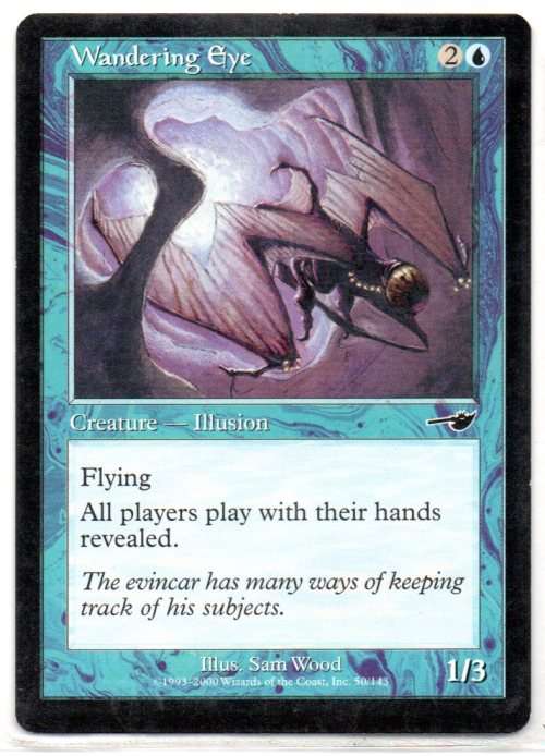 Magic The Gathering 1993 - 2000 - Wandering Eye 50/143 - Common - Nemesis