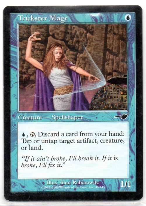 Magic The Gathering 1993 - 2000 - Trickster Mage 49/143 - Common - Nemesis