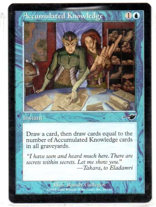 Magic The Gathering 1993 - 2000 - Accumulated Knowledge 26/143 - Common - Nemesis