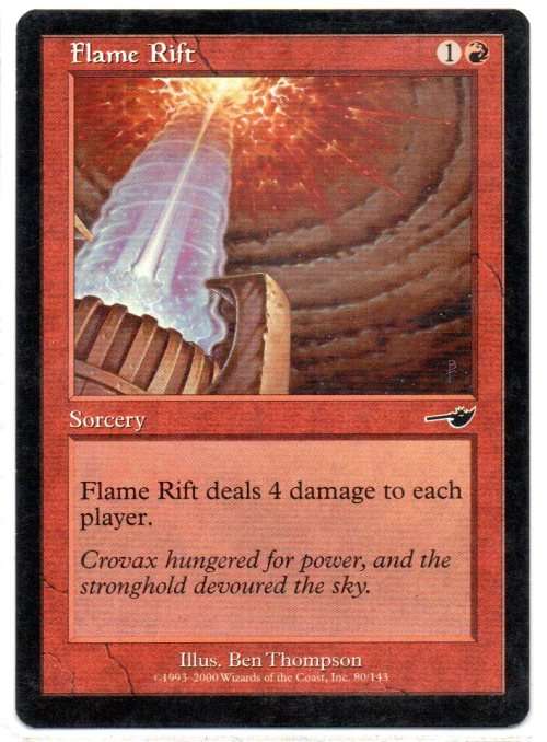 Magic The Gathering 1993 - 2000 - Flame Rift 80/143 - Common - Nemesis