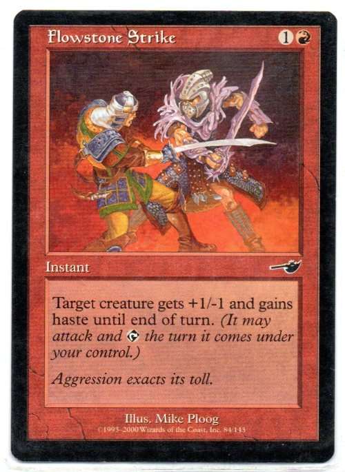 Magic The Gathering 1993 - 2000 - Flowstone Strike 84/143 - Common - Nemesis