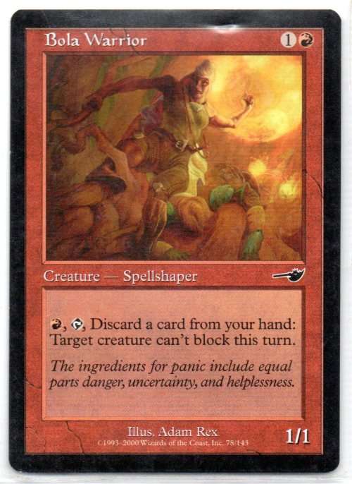 Magic The Gathering 1993 - 2000 - Bola Warrior 78/143 - Common - Nemesis