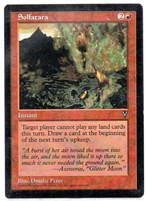 Magic The Gathering 1996 - Solfatara - Common - Visions