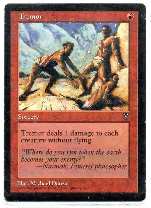 Magic The Gathering 1996 - Tremor - Common - Visions