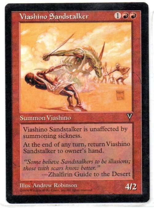 Magic The Gathering 1996 - Viashino Sandstalker - Common - Visions