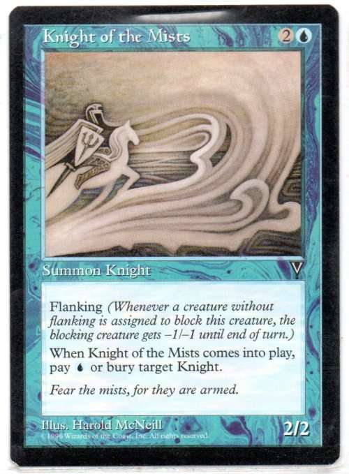 Magic The Gathering 1996 - Knight of the Mists - Common - Visions