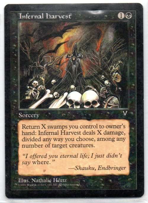 Magic The Gathering 1996 - Infernal Harvest - Common - Visions