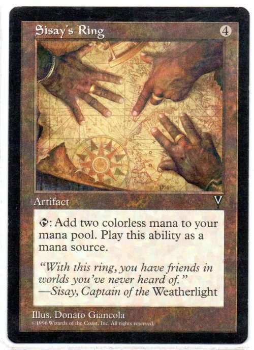 Magic The Gathering 1996 - Sisay`s Ring - Common - Visions