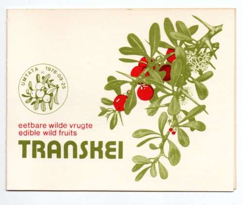 1978 Transkei Edible Wild Fruits Collectors Sheet 1.10a