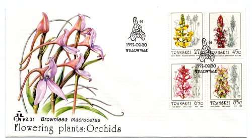 1992 Transkei Flowering Plants: Orchids FDC 2.31