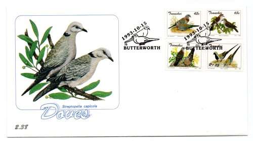 1993 Transkei Doves FDC 2.38