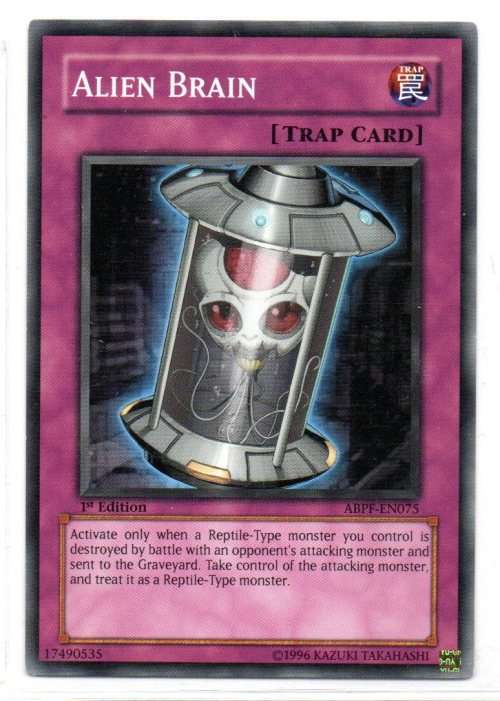 Yu-Gi-Oh! - Alien Brain - 1st Ed/Common - Absolute Powerforce (ABPF-EN075)