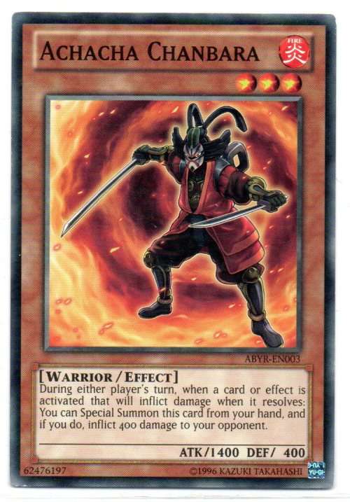 Yu-Gi-Oh! - Achacha Chanbara - Common - Abyss Rising (ABYR-EN003)