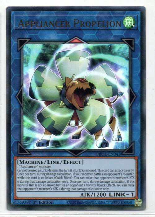 Yu-Gi-Oh! - Appliancer Propelion - 1st Ed/Ultra Rare - Brothers of Legend (BROL-EN043)