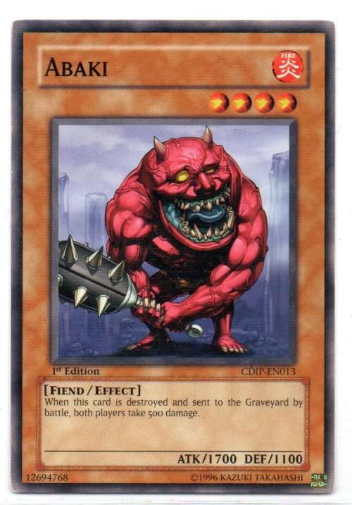 Yu-Gi-Oh! - Abaki - 1st Ed/Common - Cyberdark Impact (CDIP-EN013)