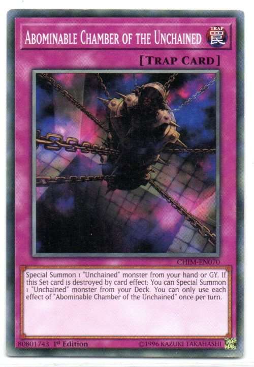 Yu-Gi-Oh! - Abominable Chamber of the Unchained - 1st Ed/Common - Chaos Impact (CHIM-EN070)