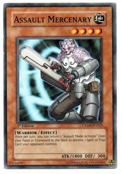 Yu-Gi-Oh! - Assault Mercenary - 1st Ed/Common - Crimson Crisis (CRMS-EN023)