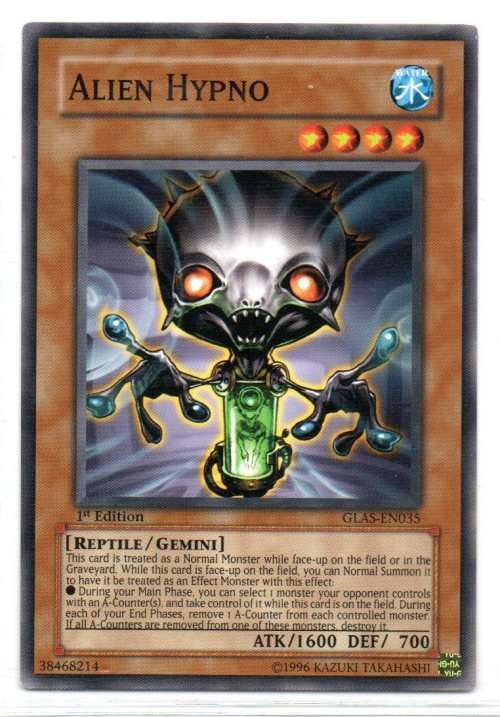 Yu-Gi-Oh! - Alien Hypno - 1st Ed/Common - Gladiator`s Assault (GLAS-EN035)
